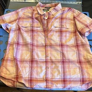Eddie Bauer Plaid Short Sleeve Outdoor Shirt